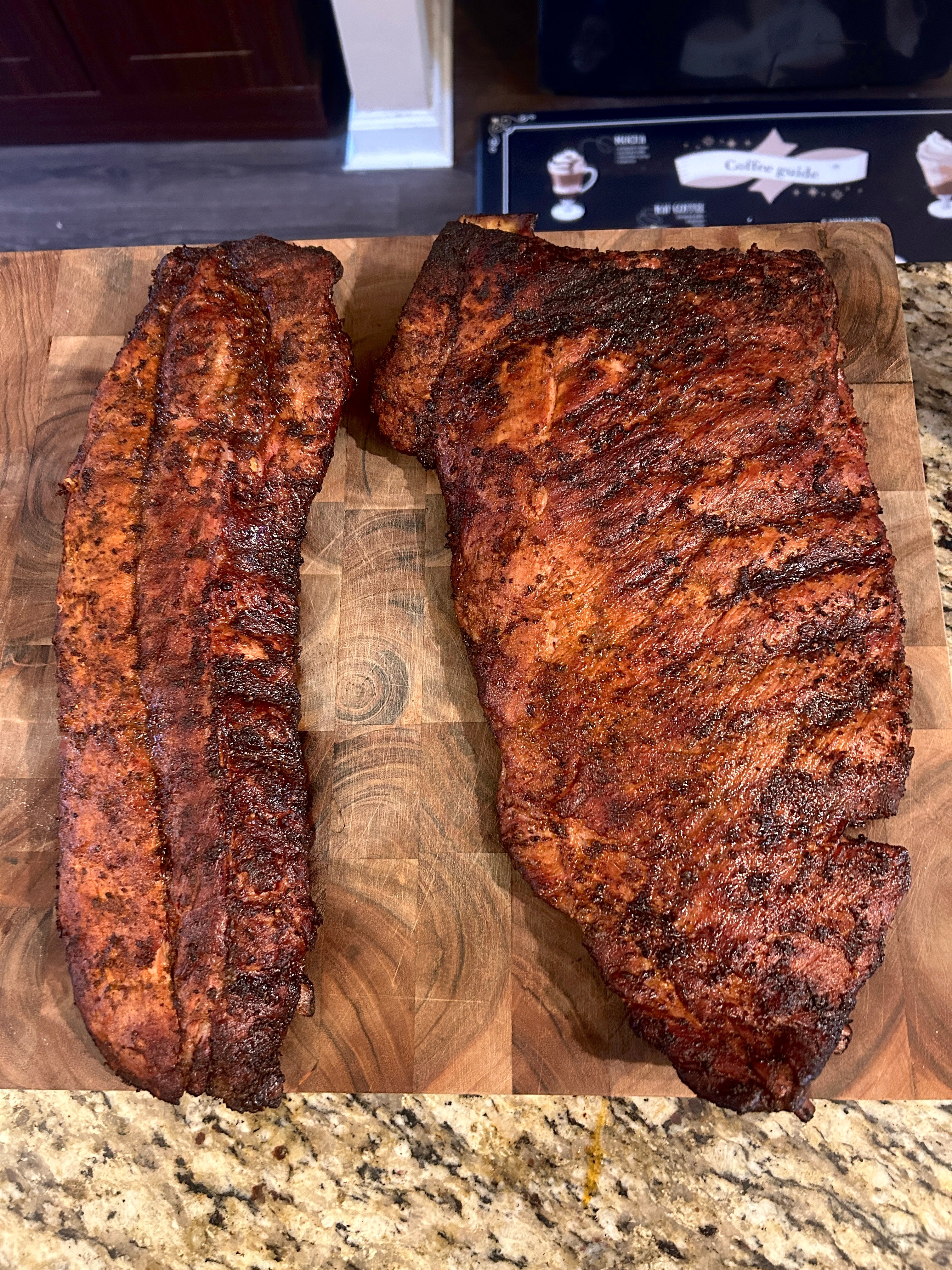 Full slab barbeque Ribs